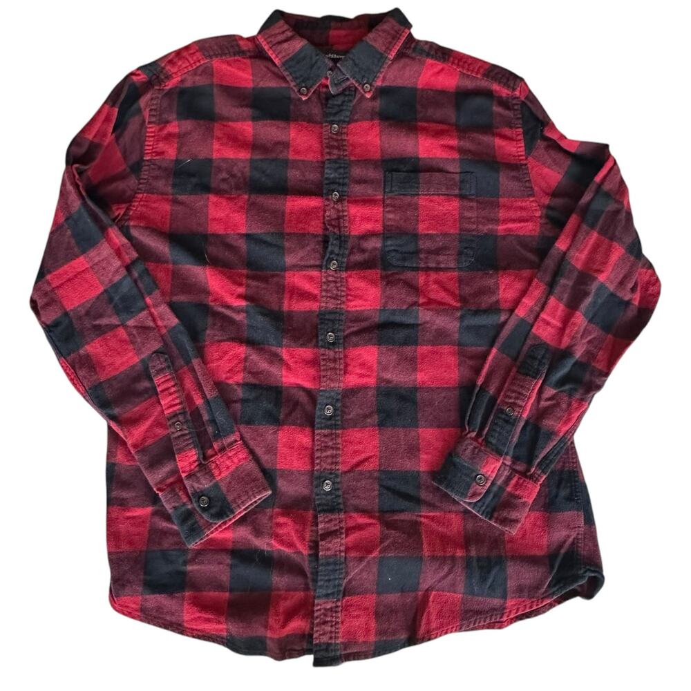 Mens Button Down Size Large Lumberjack Hiking Outdoor Woods